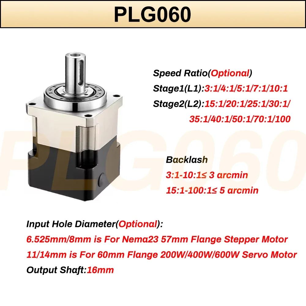 6.35/8/11/14Mm Input Planetary - Planetary Gearbox Reducer Nema 23 34 ulasan dan harga