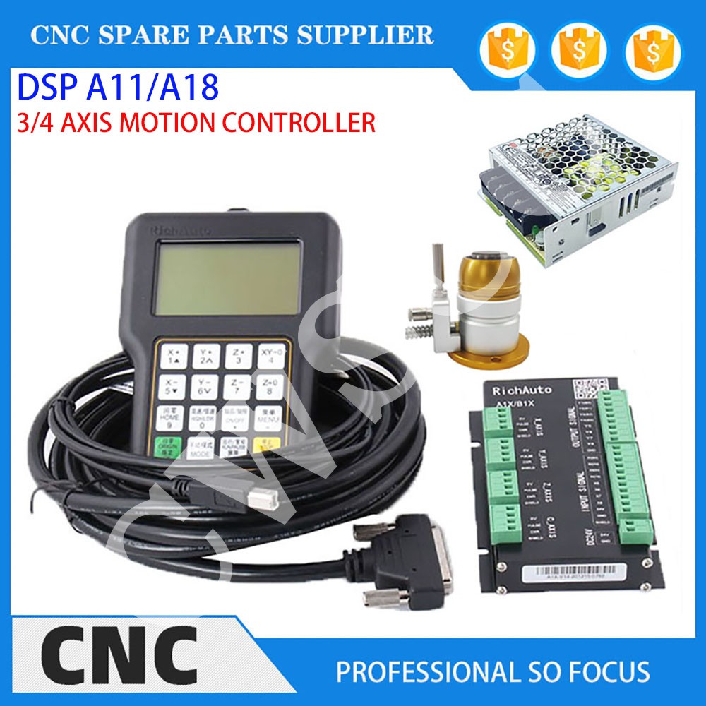 3-axis 4-axis CNC machine tool - Richauto A11 Dsp Controller 3 Axis ulasan dan harga